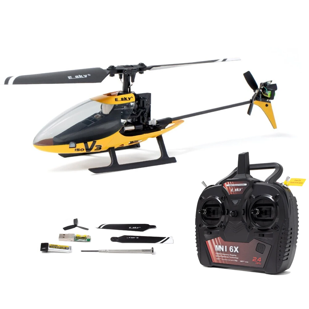 ESKY 150 V3 2.4G 5CH Mini 6 Axes Gyro Flybarless RC Helicopter VS ESKY 150BL 300V2