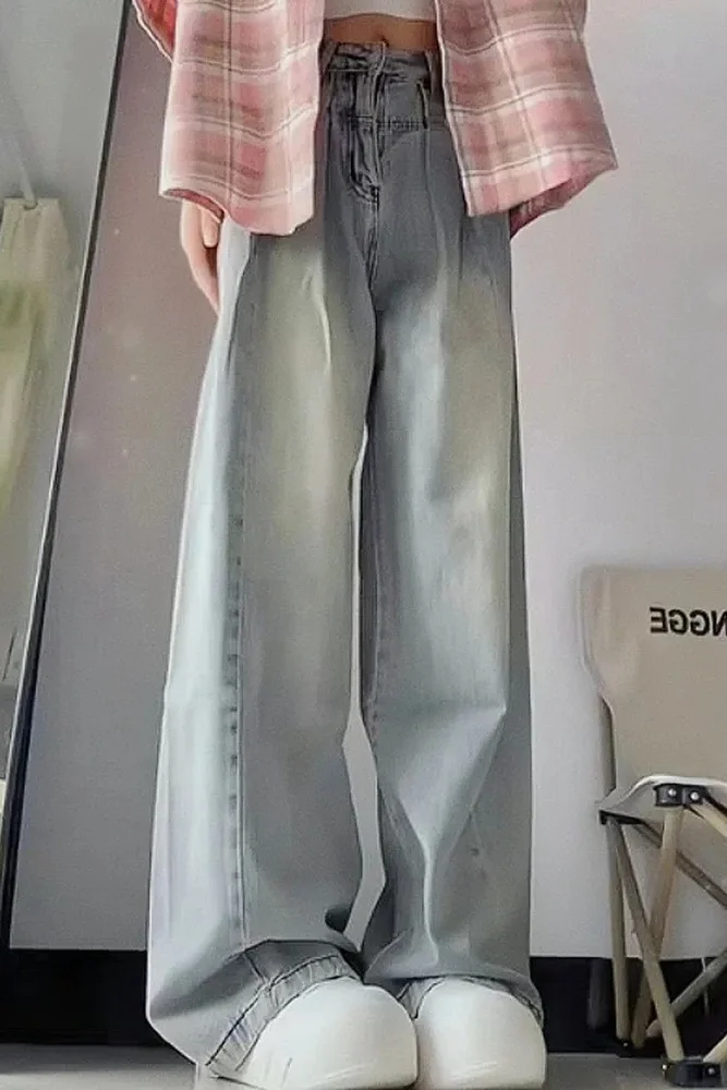 Celana Jeans Cargo Wanita Pakaian Denim Wanita Bahan Berkualitas Tekstur Nyaman Celana Panjang Wanita Fashion Tahan Lama