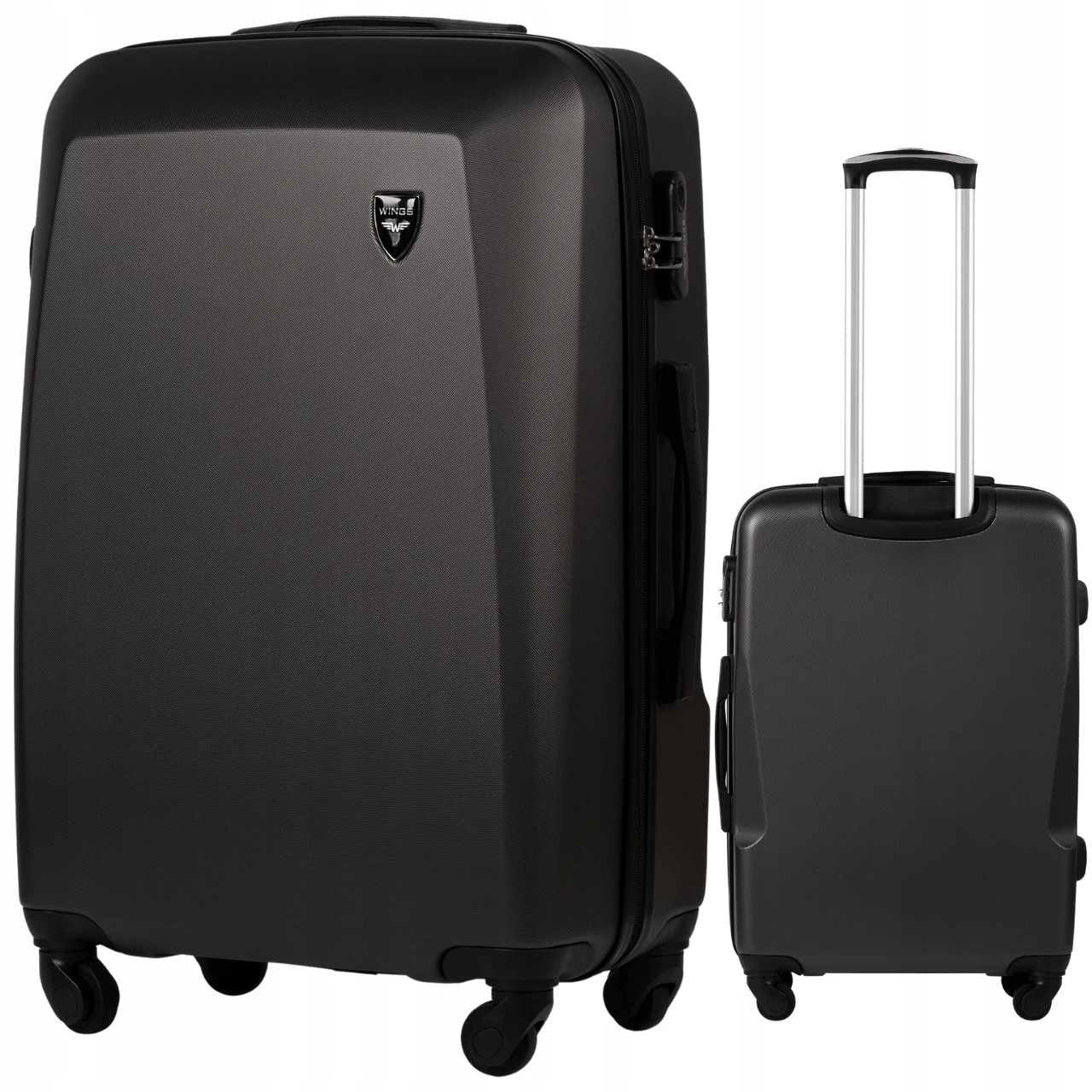 Maleta mediana ABS + XL de 24 ", 4 ruedas, 360 °, perfecta para viajar