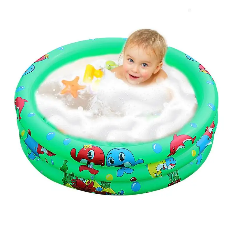 

Circular Swimming Pool Three-Layer Water Fountain Toys Kiddie Toddler Outdoor Pool Design Quick Drainage For Girl/Boy Outdoor