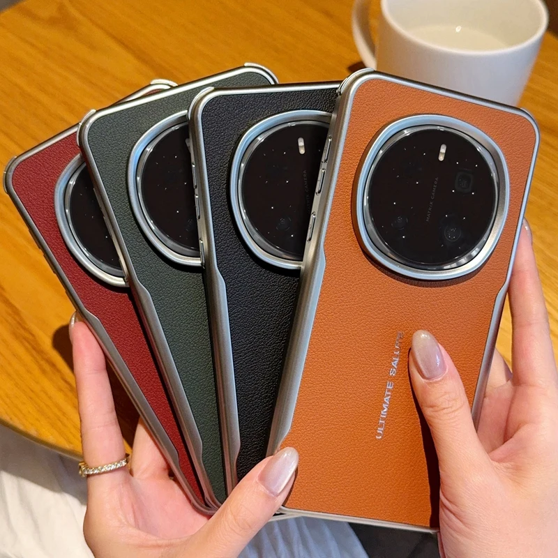 

Для Honor Magic 7 7 Pro кожаный магнитный водонепроницаемый сверхобычайный чехол для телефона с отпечатками пальцев