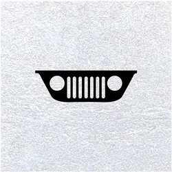 Car Front Windshield Vinyl Decal Grill Graphics Reflective Windscreen Window Sticker For Jeep Wrangler JK JL TJ YJ CJ Gladiator
