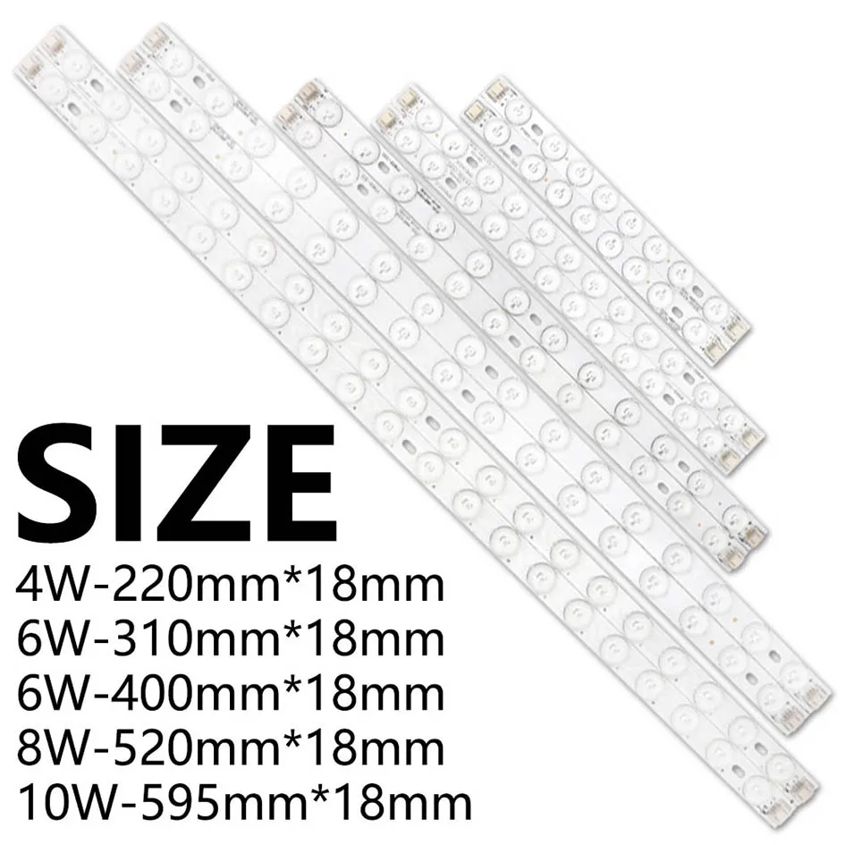 10 Stück 4W 6W 8W 10W Dreifarbige 2835 LED-Lichtmodule LED-Leiste Hintergrundbeleuchtung Streifenlichter Deckenlampe zur Umrüstung LED-Röhrenquelle – Detail 2
