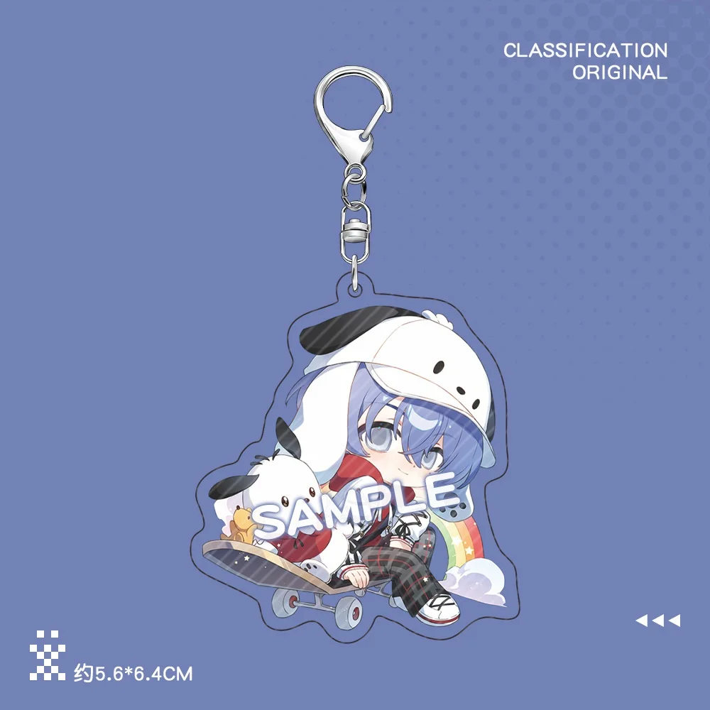 New Project Sekai Colorful Stage Keychain Cute Cartoon Anime TOYA Pendant Keyring Bag Charms Badge Gift Card Holder