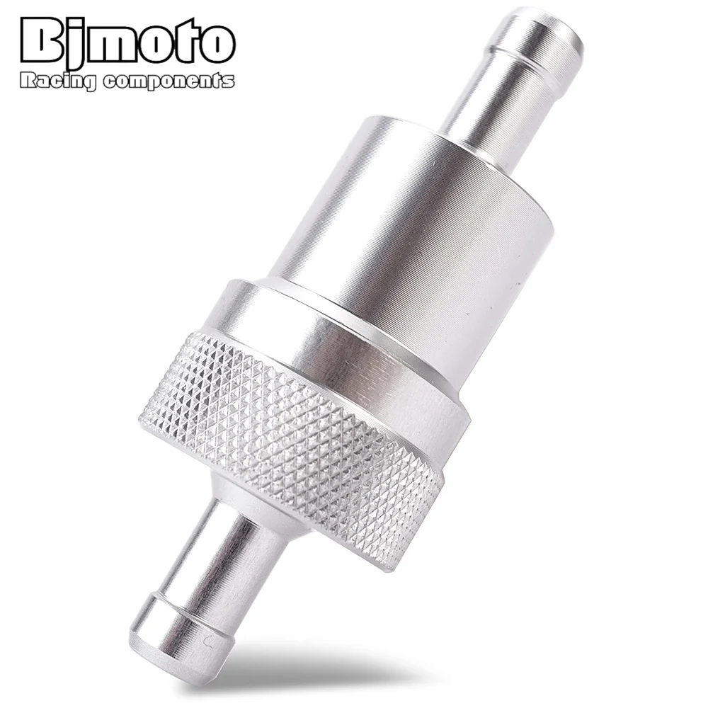 8MM Aluminum Anodized Fuel Filter with Bronze Elemnt 40 Micron 5/16\'\' Fuel Oil Filter Gasoline Separator