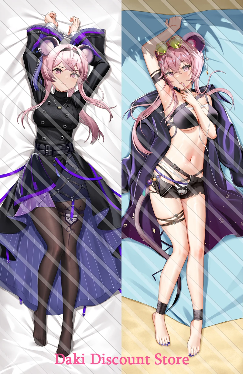 

Dakimakura Anime Lin Yuxia Arknights Double Sided Print Life Size Body Pillow Cover Pillowcase Christmas Decoration