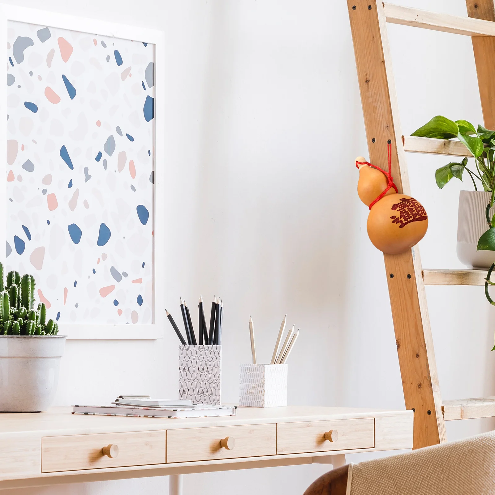 

Chinese Traditional Carved Gourd Wine Bottle Natural Material Home Decor Luck Symbol Multifunctional Ornament