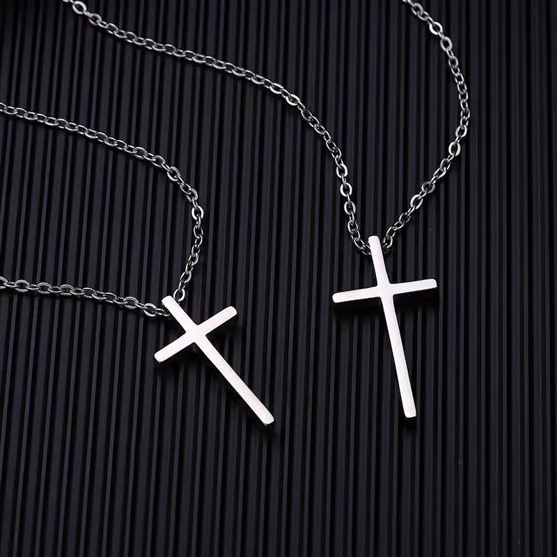 TV Series My Demon Kang Song Cosplay Necklace Unisex Cross Pendant Double Chain Choker Jewelry Prop Accessories Gifts