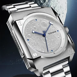 2024 GLENAW Luxury Men's Watch Automatic Business Watch Stainless Steel Waterproof Mechanical Watch Men's Relogio Masculin