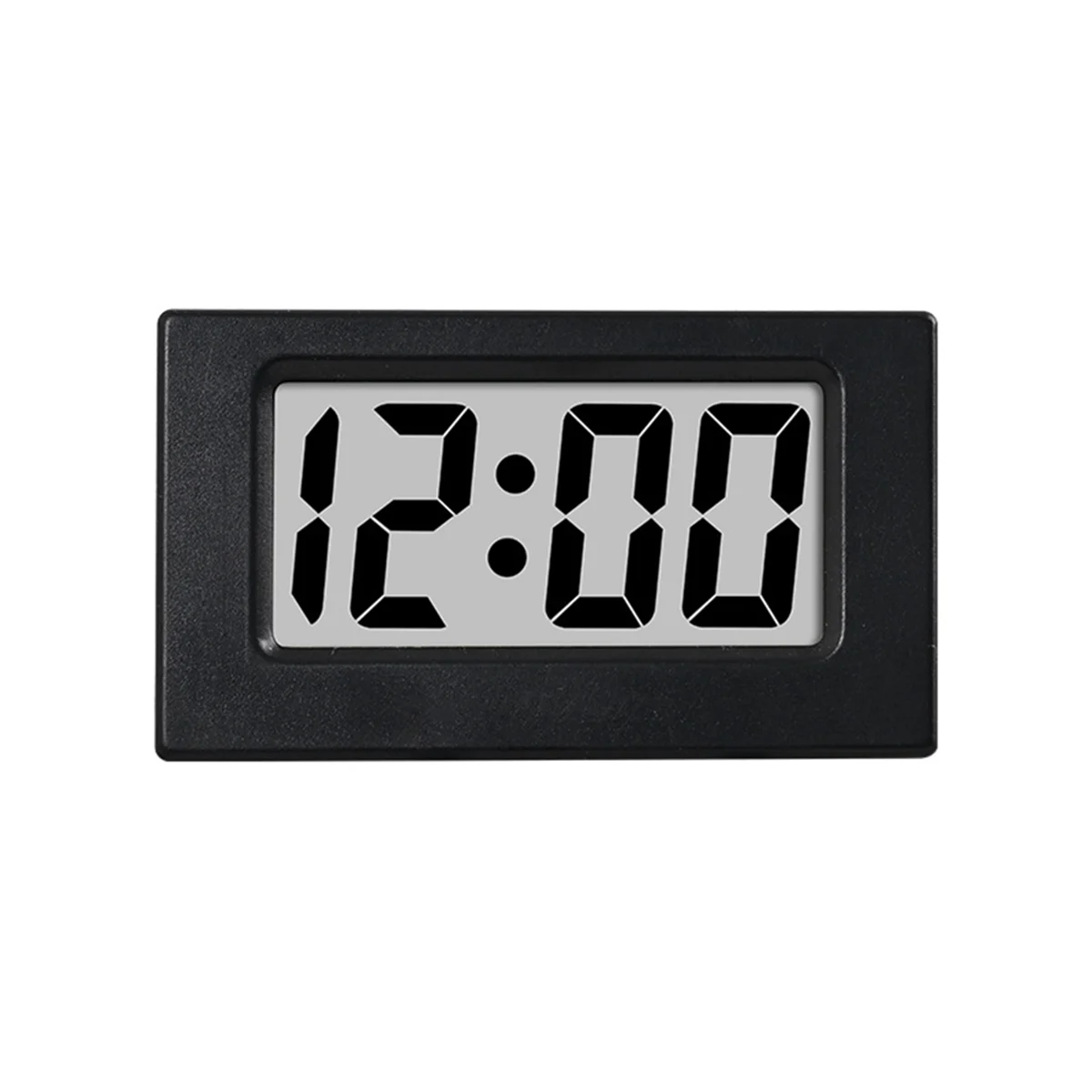 Mini Clock Triangle LED Screen Lectronic Digital Alarm Screen Desktop Clock for Home Office Table Bedroom Decor Black