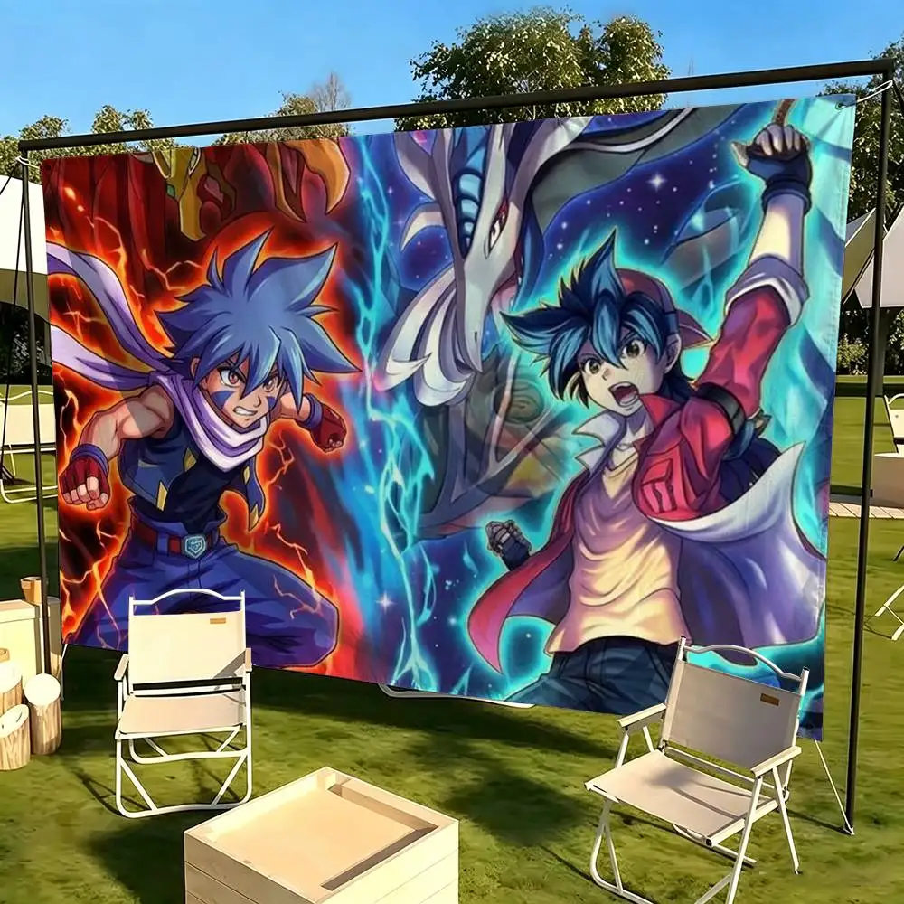 B-Beyblade X Classic  Flag Suitable For Party Club Outdoor Interior Wall Decoration Banner Fans Gift