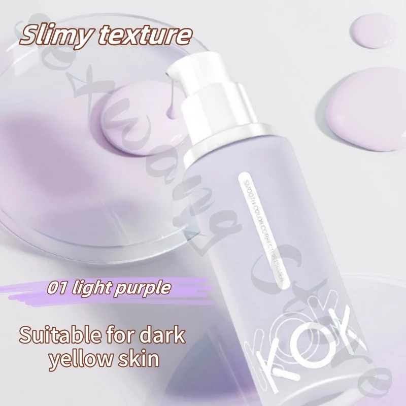 Kok crème isolante crème visage nue deux-en-un hydratante et pas facile à arrêter des poudres naturellement claire et même le teint