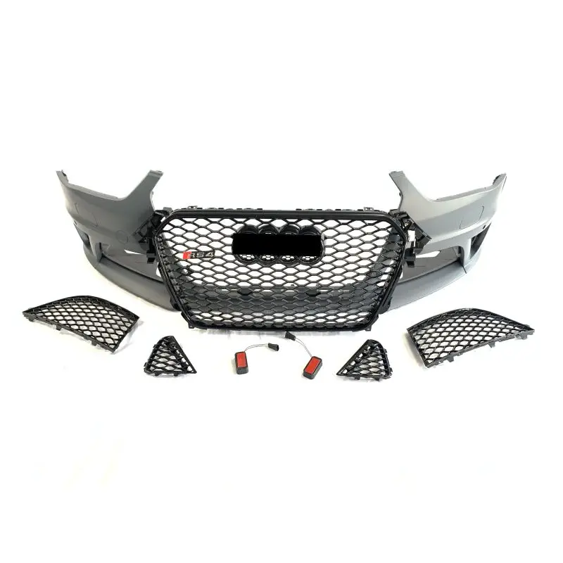 bodikits for A4 S4 B8.5 tuning parts Front Bumper With  grill upgrade to RS4 style facelift   2013-2016