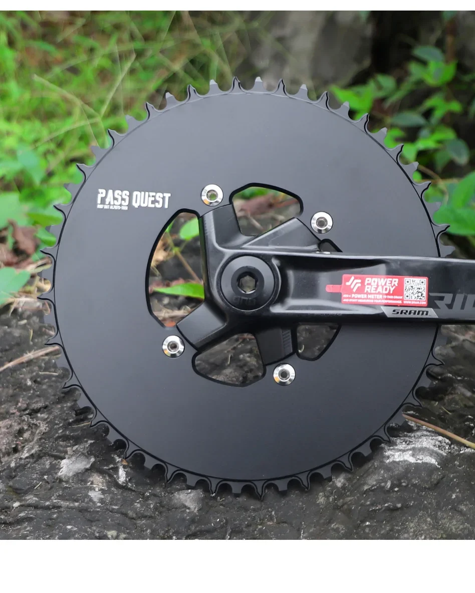 Für SRAM Rival Kettenblatt 107BCD, AXS 12-fach Narrow Wide Kettenblatt, 1x Krone 42T 44T 46T 48T 50T 52T 54T 56T 58 Zähne Rennrad – Detail 10