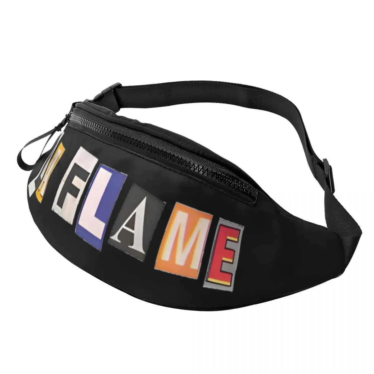 

La Flame Strap Bag Accessories Trend For Women Hip Hop Music Trending Cross Chest Bag