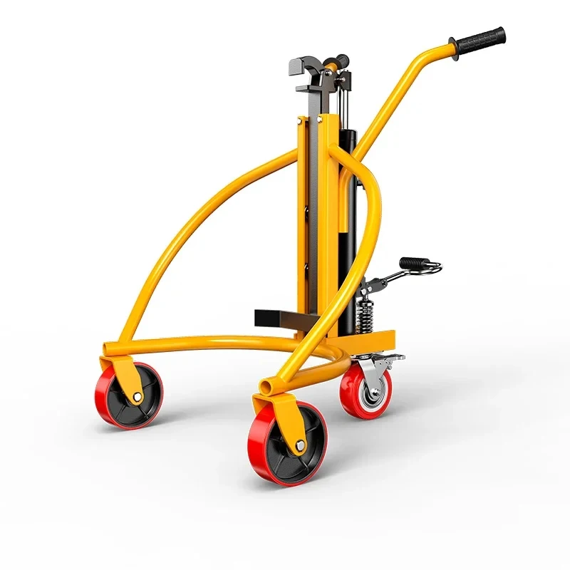 0kg -wheel Oil Manual Hydraulic Clamp Round Iron Drum Loading And Unloading Truck 2