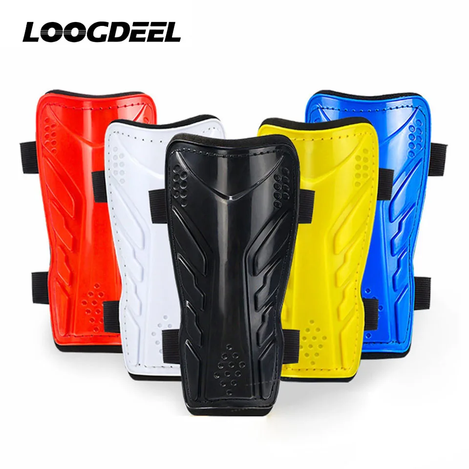 Loogdeel 1 par de espinilleras de fútbol espinilleras protectoras espinilleras equipo de piernas equipo de fútbol para hombres y mujeres reduce el choque