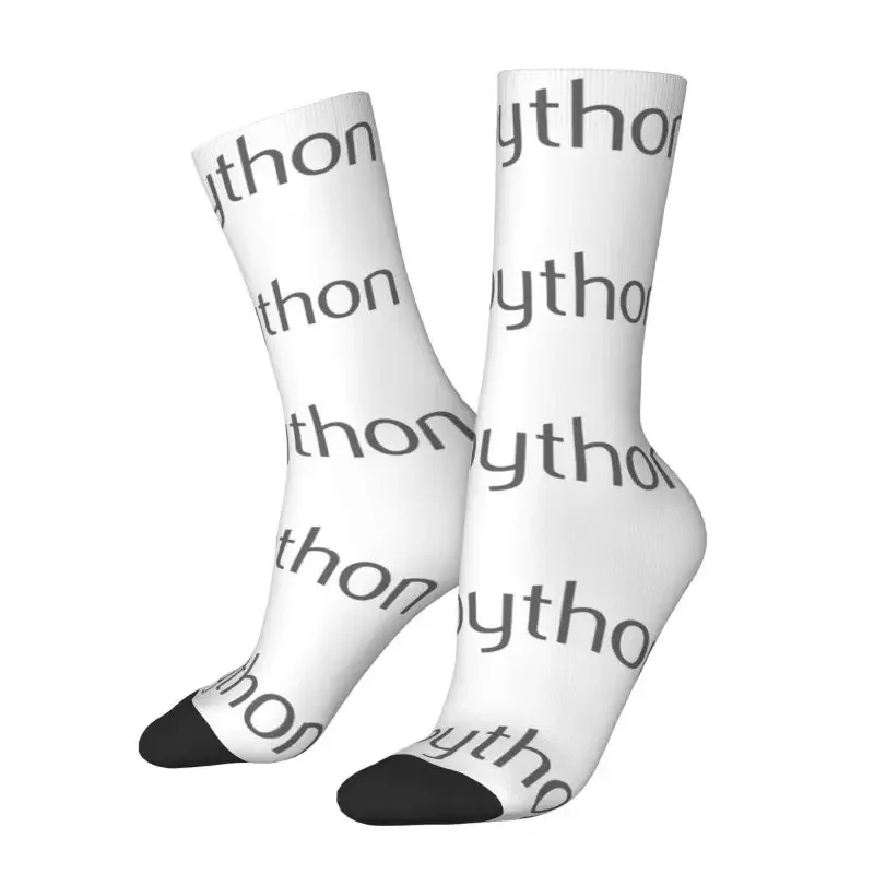 Programmer Python Symbol  Crew Socks Unisex Fun Computer Developer Programming Coder Spring Summer Autumn Winter Dress Socks