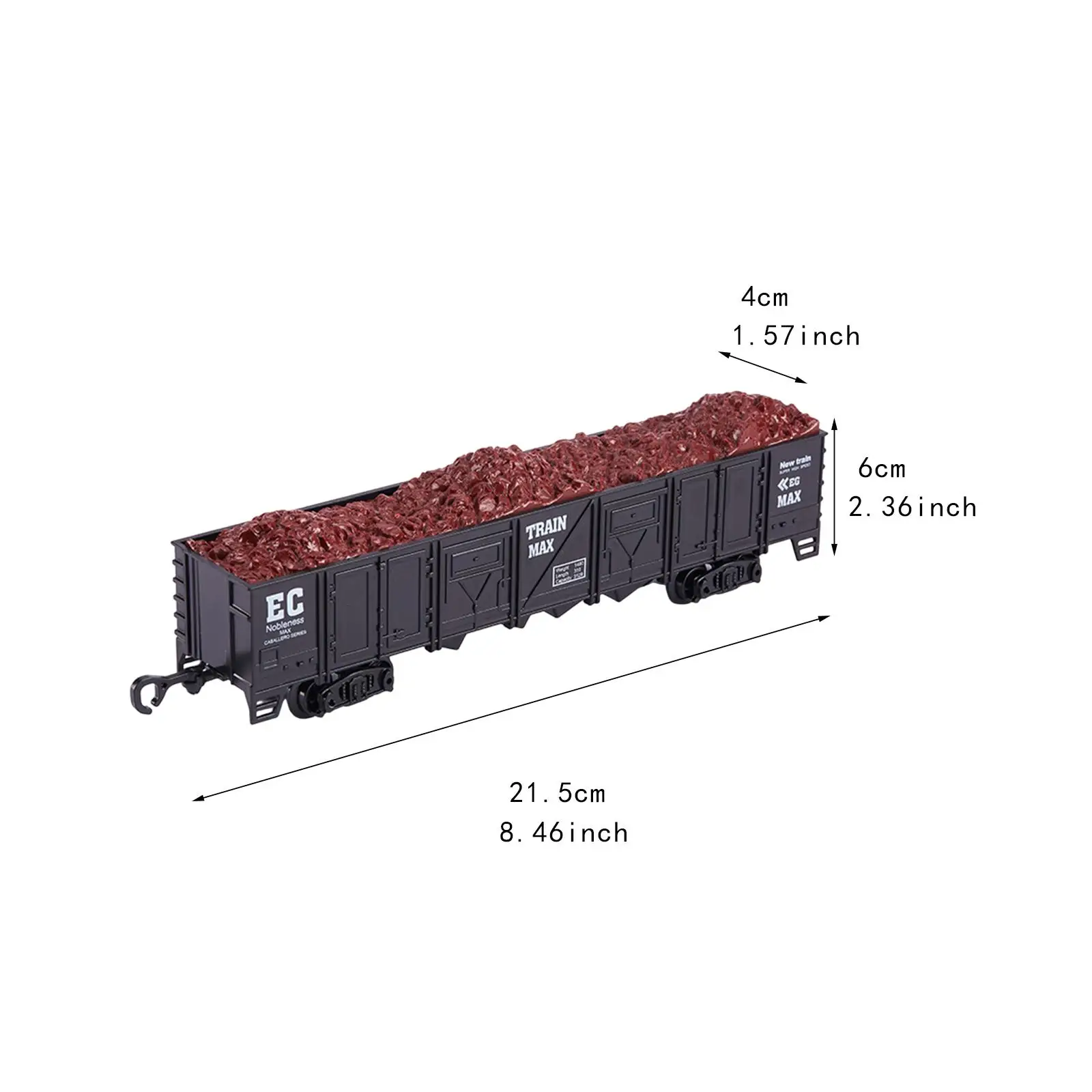 2x Train Carriage Model Train Track Accessories Simulation for Children