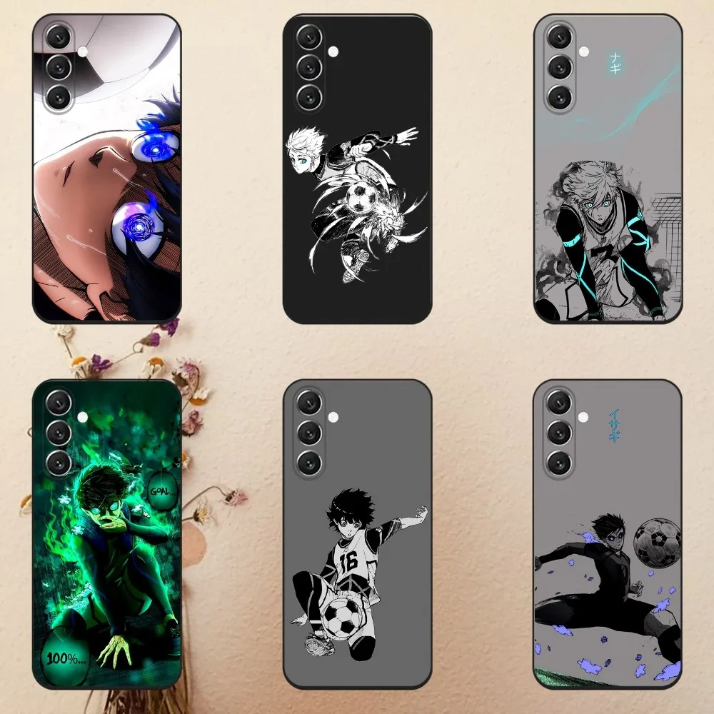 Anime B-Blue L-Lock   Phone Case For Samsung Galaxy A13,A21s,A22,A31,A32,A52,A53,A71,A80,A91 Soft Black Cover