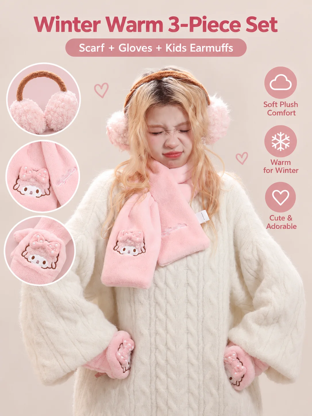 Sanrio My Sweet Piano Autumn W - огляд і ціна Winter Clothing Earmuffs