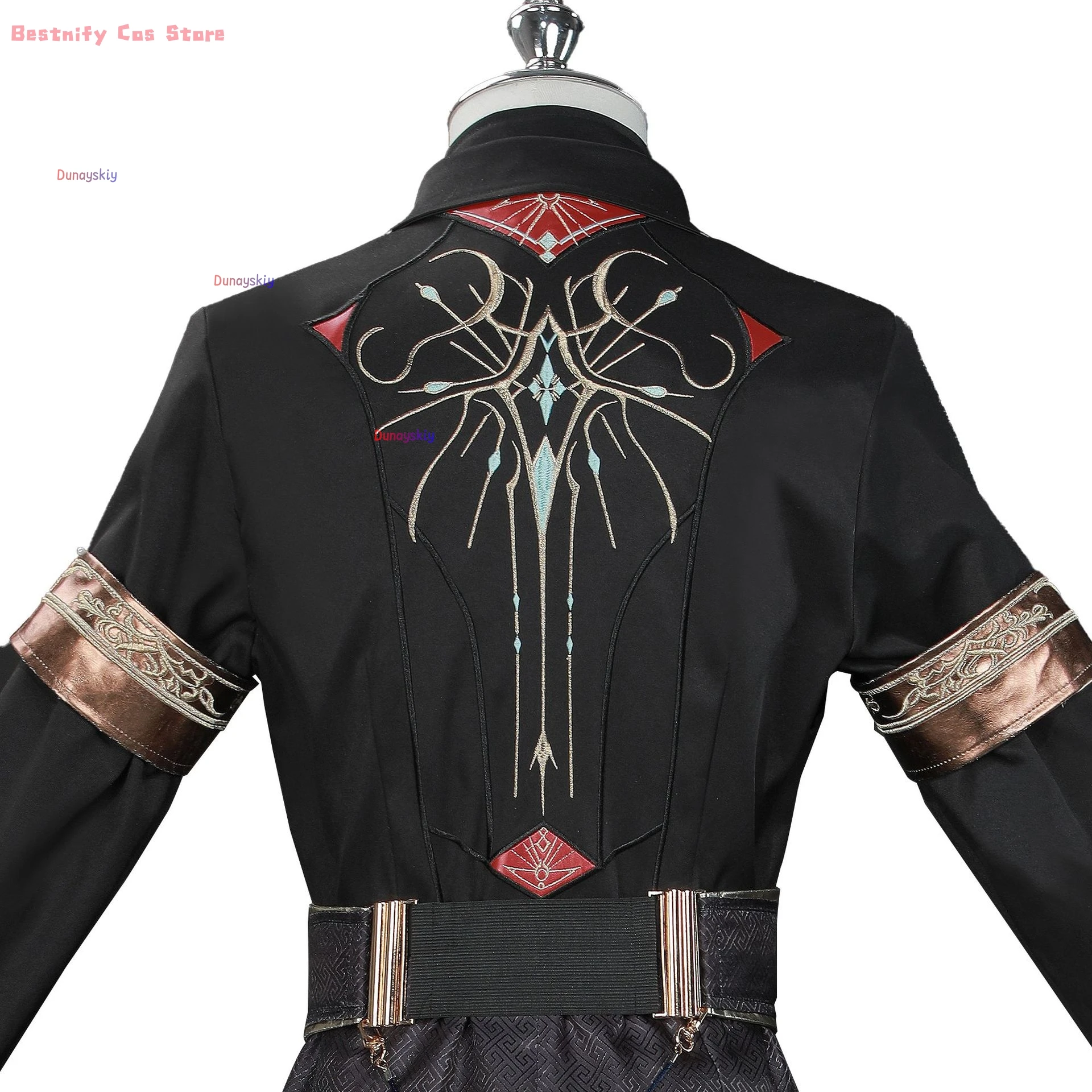 Xavier Game Love And Deepspace Xavier 코스프레 Костюм Парик для взрослых Карнавальная форма Черные костюмы для Хэллоуина Мужчины