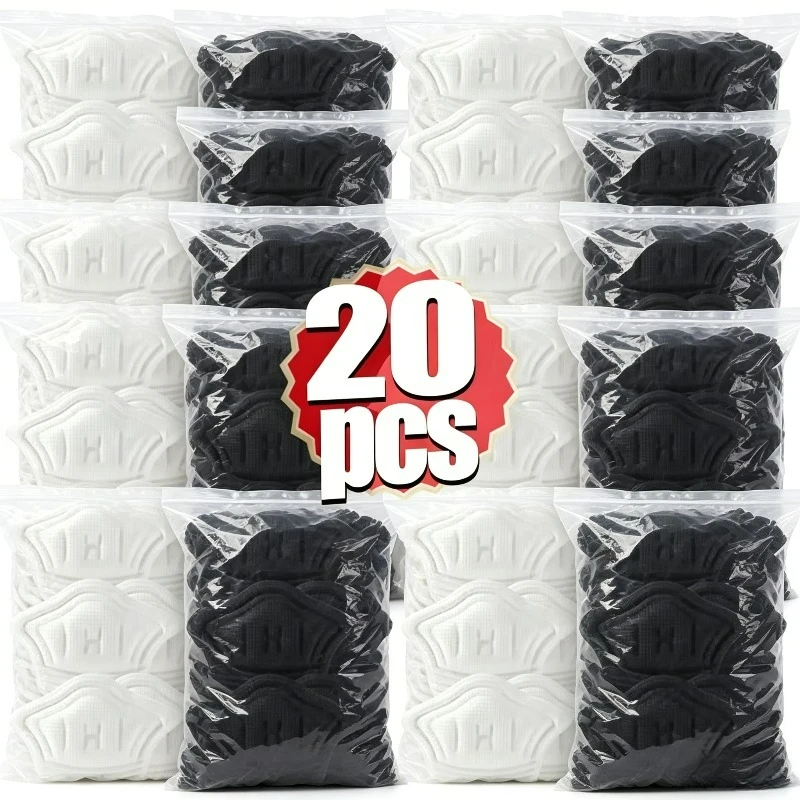 Image of 20 Stück Einlegesohlen-Patches Fersenpolster für Sportschuhe Größenverstellbare Fußpolster Schmerzlinderung Kissen-Einlage Fersenschutz-Aufkleber