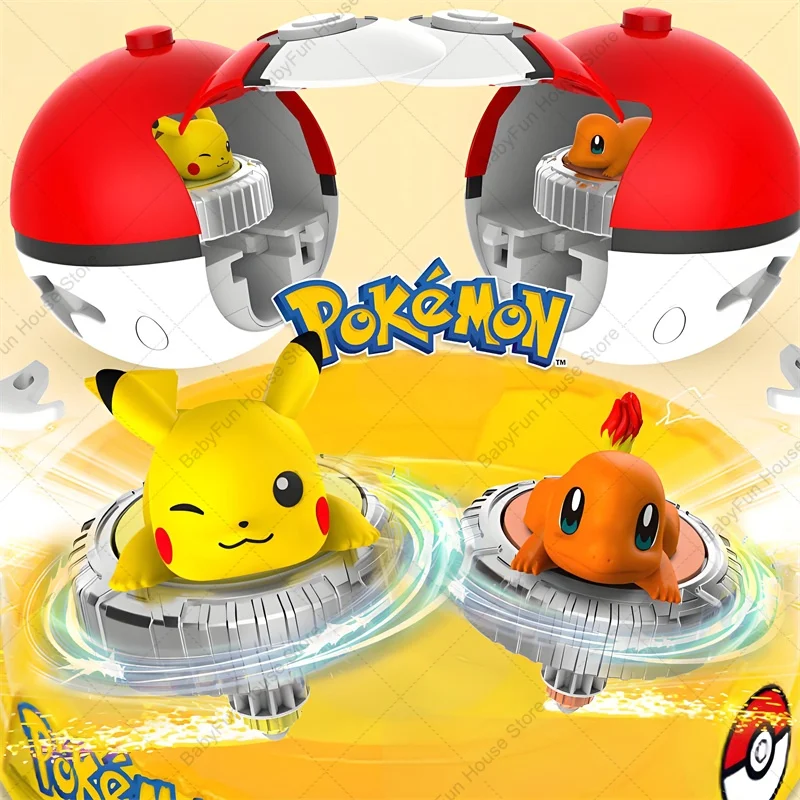 figura-pokemon-original-brinquedos-poke-ball-pikachu-eevee-squirtle-mew-charmander-‌-batalha-girando-topo-pvc-estatueta-modelo-bonecas-presentes