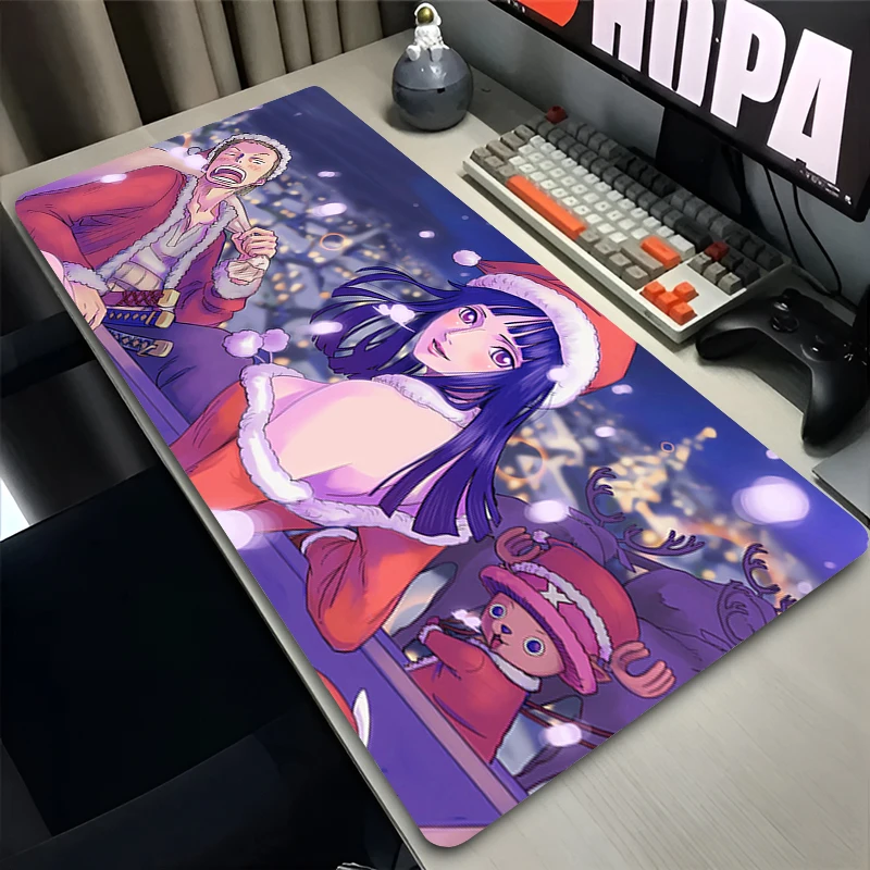 kawaii Mouse Pad Smooth Office Extended Desk Mats Gaming Accessories Anime Carpet one piece Robin MousePads Game Laptop Desk Mat