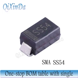 50PCS/LOT SS54 SR540 SMA SMB SMC SK54 S54B SMAF SMBF SS540 5A 40V DO-214AB Schottky Diode New and Original