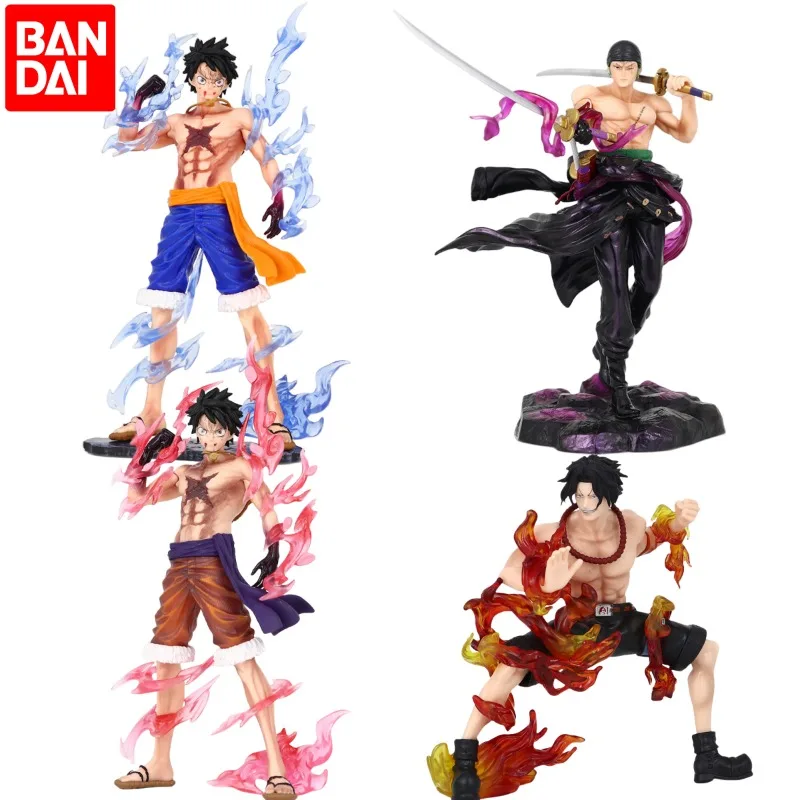 

One Piece Anime Figure Ryu Sakura, Luffy, Zoro Fire Fist Ace Model Posing Collection Ornament Doll Two-dimensional Toy Gift