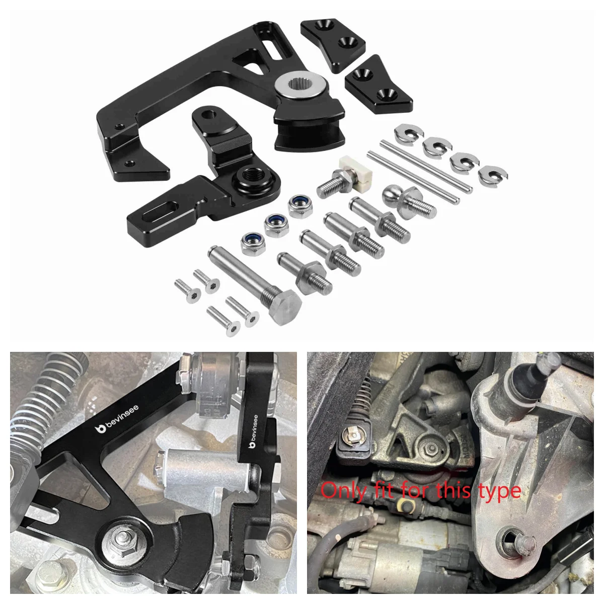 

6-скоростной ручной регулируемый короткий рычаг переключения передач и комплект релейных рычагов для VW для Golf 7/7,5/8/5 GTI/R для Audi A3 S3 8P 8V TT 8J для Skoda