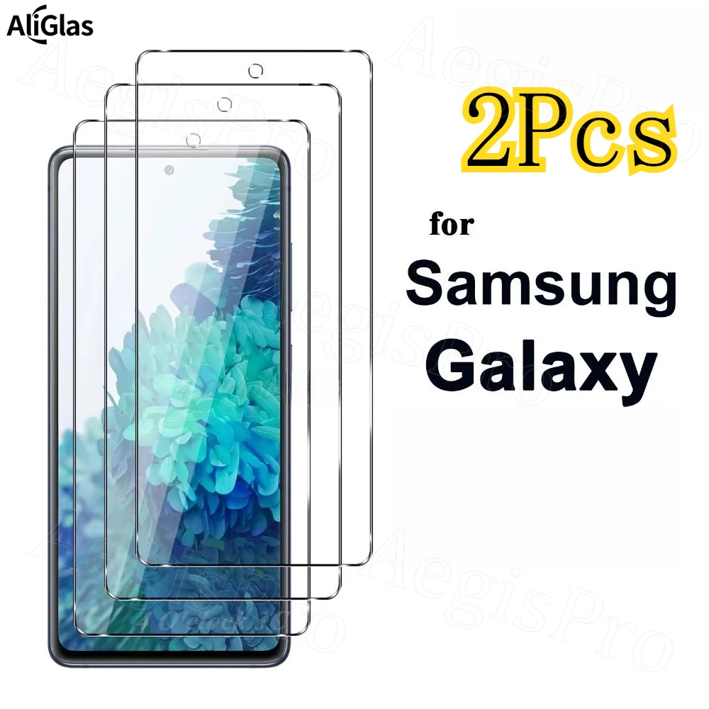 2 uds para Samsung Galaxy S26 S25 S24 S23 S21 Pro Protector de pantalla cristal Mica protectora HD transparente resistente a los arañazos