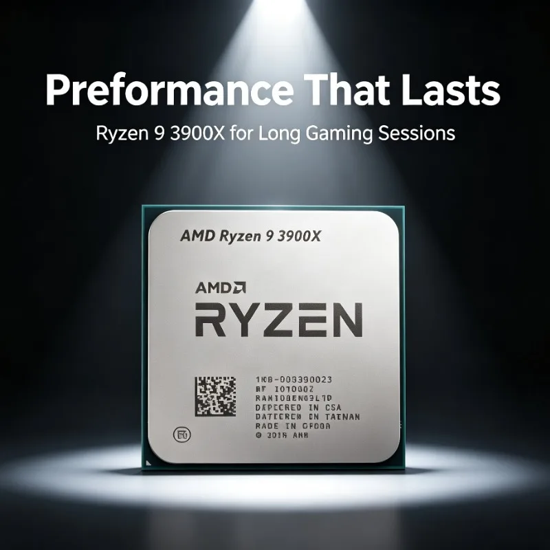 AMD Ryzen 9 3900X AM4 Desktop Processor 12C 24T 3.8GHz Base 4.6GHz Boost Tray No Cooler