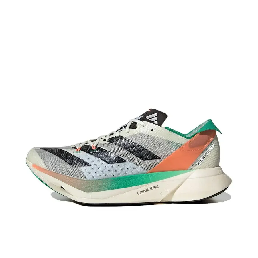 

Adidas Adizero Adios Pro 3, женские и мужские, черные, зеленые, оранжевые, карбоновые, легкие кроссовки для отдыха с дышащей сеткой, HQ3688