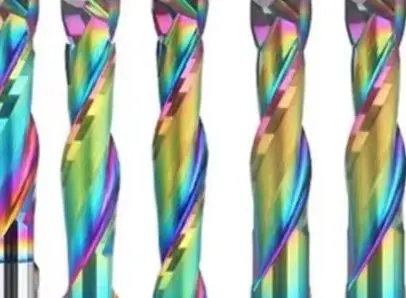 6mm 6.35mm Shank Double Edged Spiral Carbide Router Bit Up Down Compression Milling For Woodworking CNC Engraving Tool