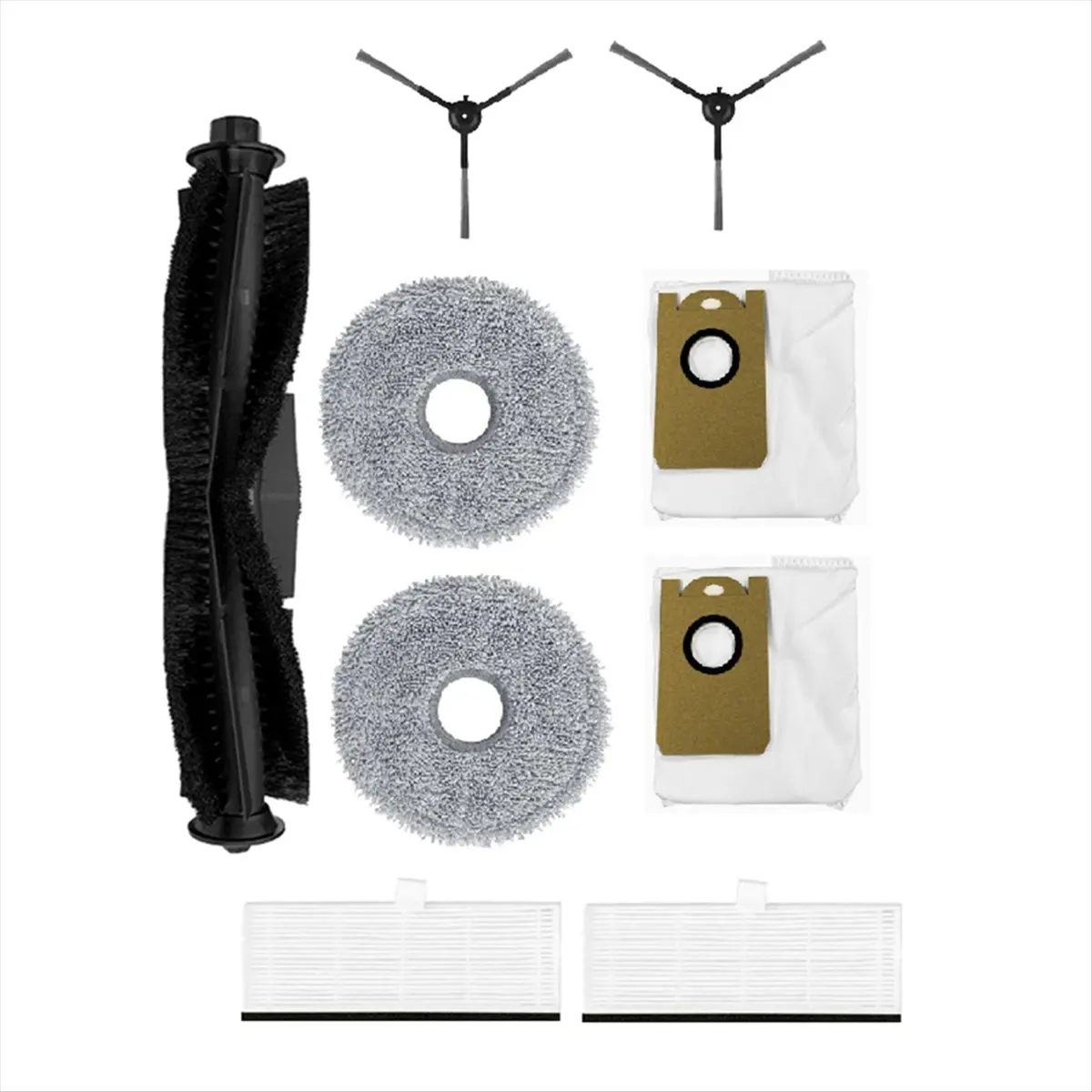DT34 9 Pcs for Proscenic M9 Sweeping Machine Accessories Main Side Brush Mop Filter Dust Bags