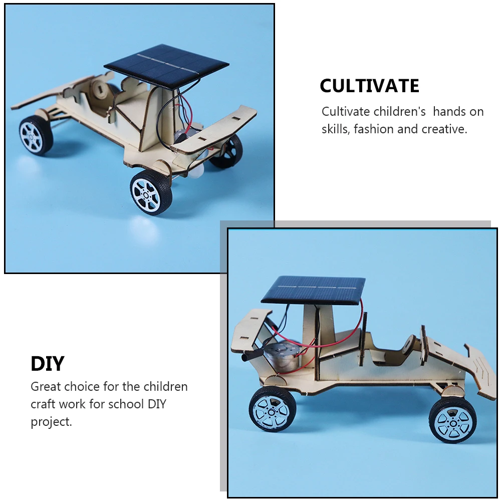 

Solar Energy Powered DIY Assembled Car Model Kids Plaything Child Vehicle Childrens Toys Cultivates Hands On Skills Fashion