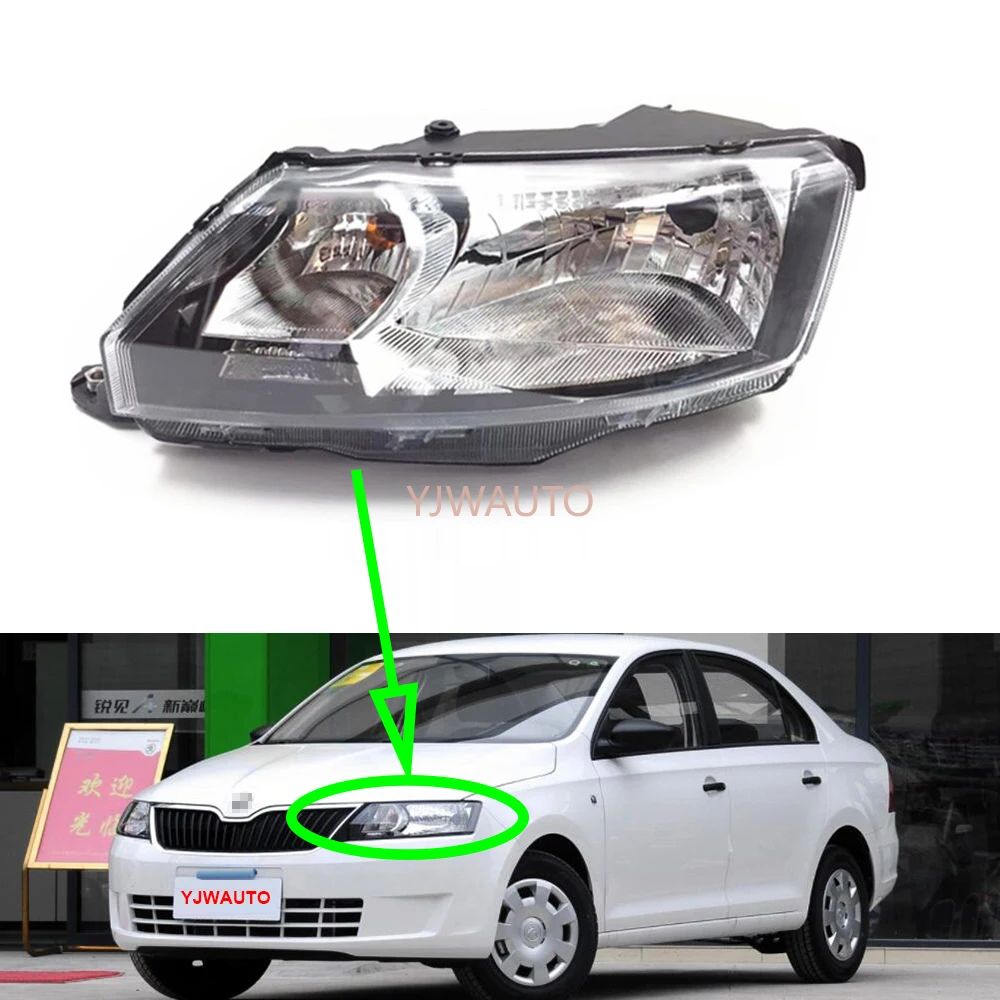 Headlights For Skoda Rapid 2013~2016 Headlamp Assembly Car Light Auto Whole Car Light Assembly