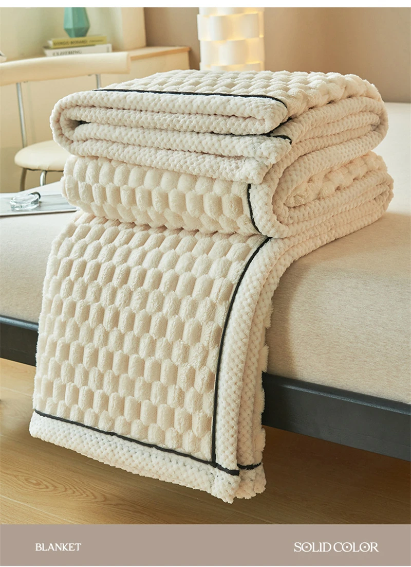Turtle Velvet Spring Autumn Warm Blankets for Bed Soft Fluffy Comfortable Coral Velvet Throw Blanket Sofa Single Double Blanket