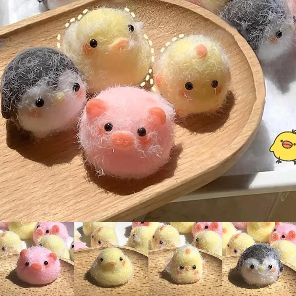 

Mini Little Chick Duckling Silicone Pinch Toy Cute Pet Mini Squeeze Small Pendant Pinch Penguin Relief Pig Little Toy