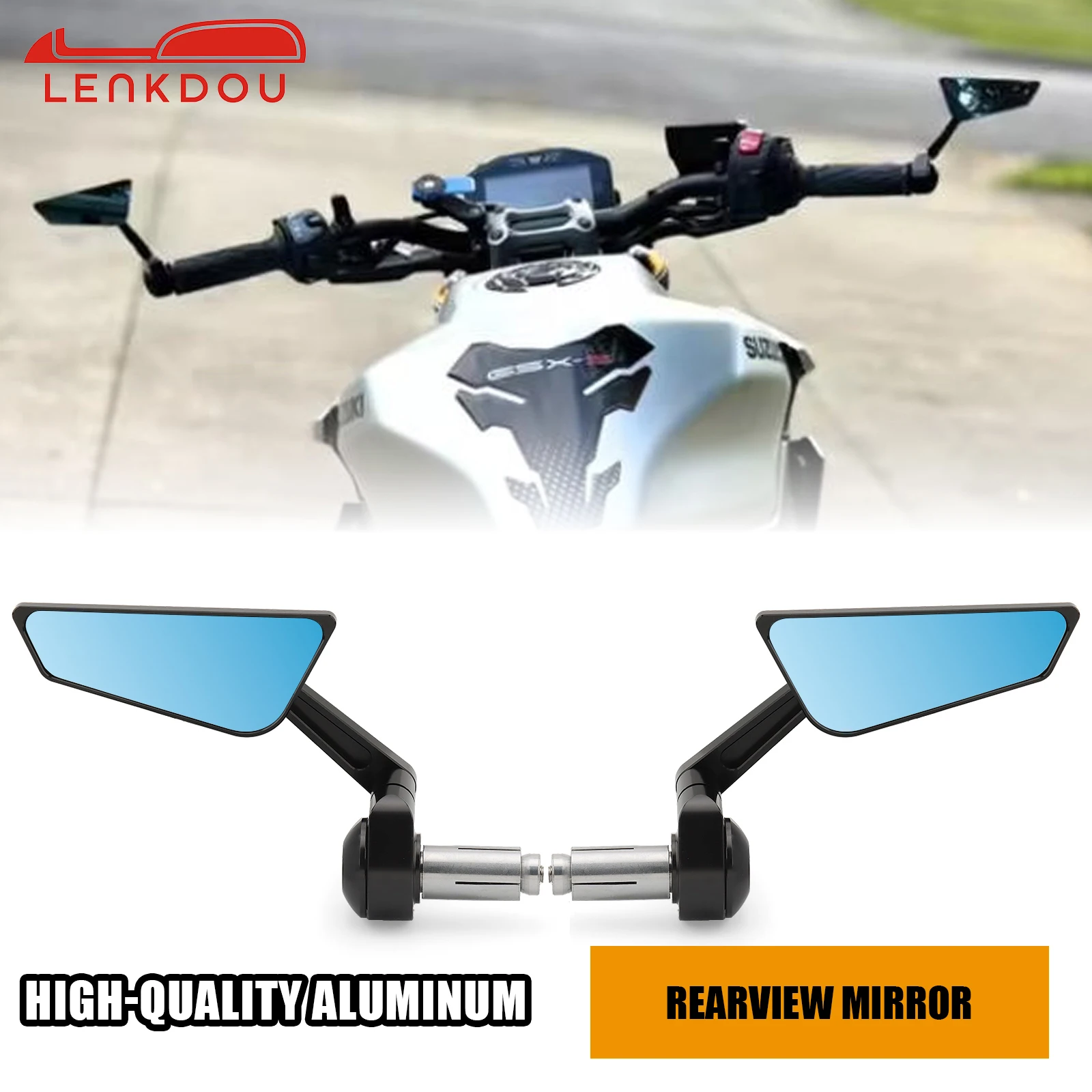 Motorcycle Accessories Rearview Mirror Bar End For 7/8
