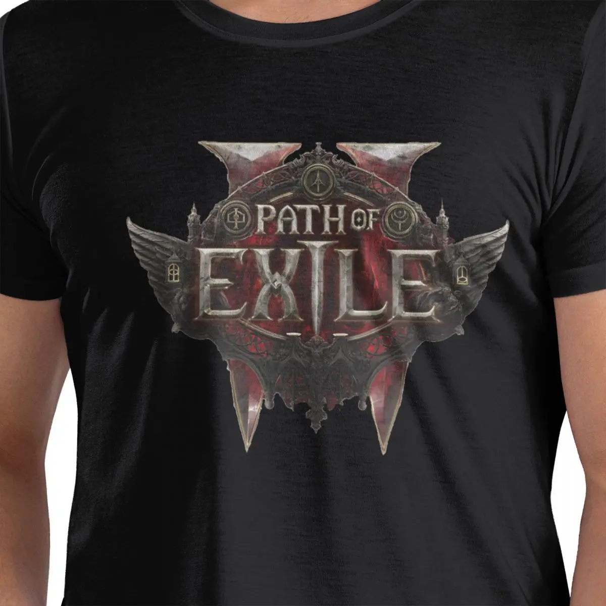 

Футболка Path Of Exile в стиле аниме из 100% хлопка, мужские забавные футболки, мужские футболки с круглым вырезом и коротким рукавом, S-6XL