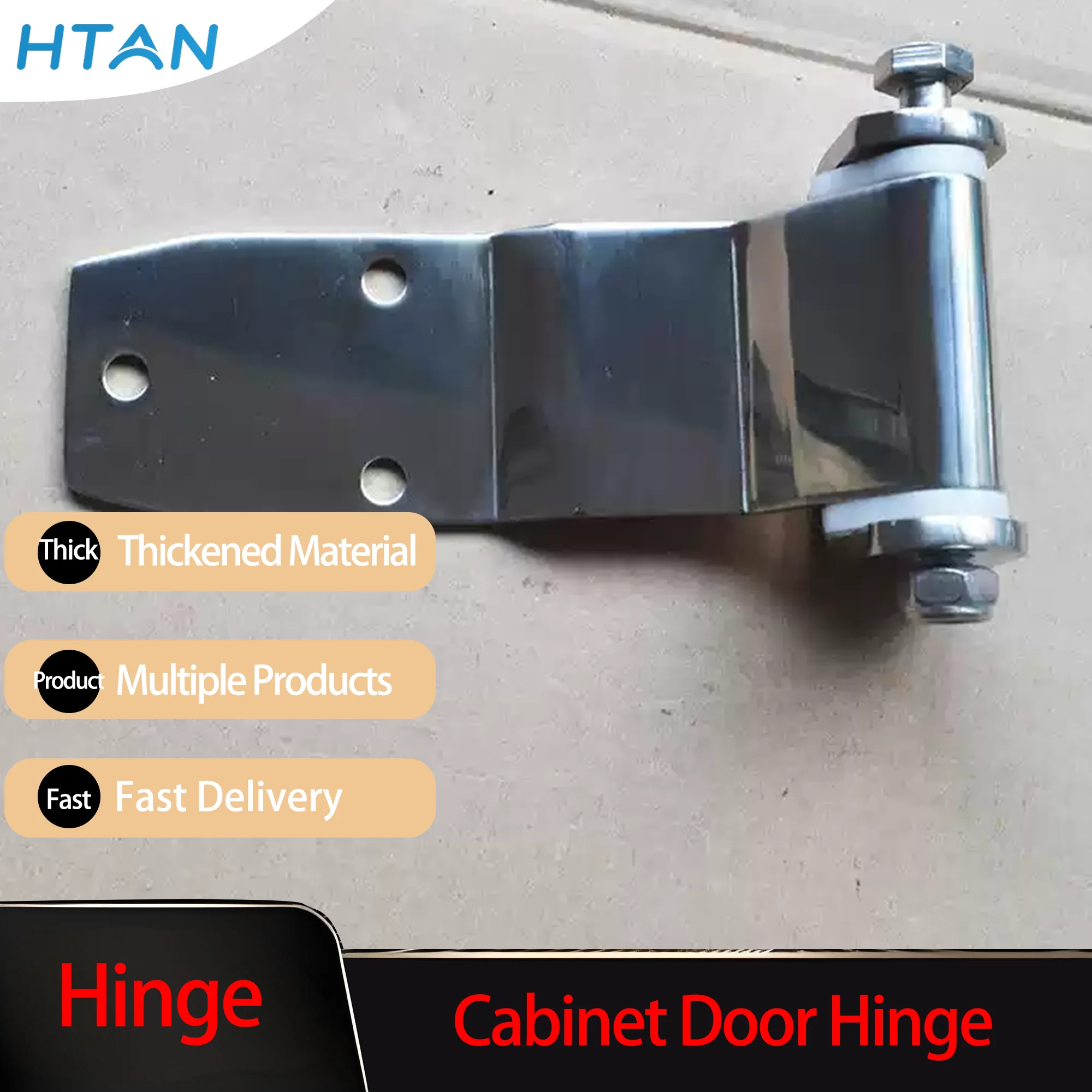 

304 Stainless Steel Door Hinges for Refrigerated Compartments Chemical Food Machinery Transport Equipment - Heavy-Duty Grade
