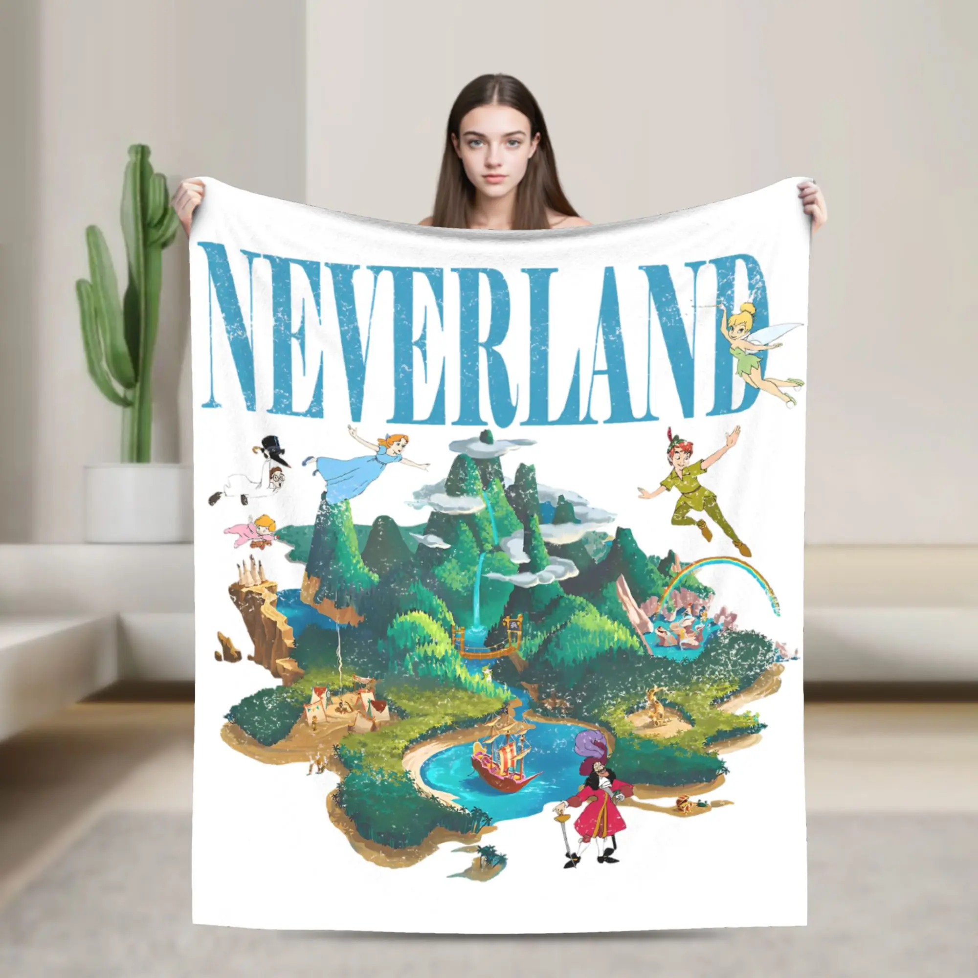 

Peter Pan Neverland Blankets Flannel Awesome Warm Throw Blanket for Home Summer