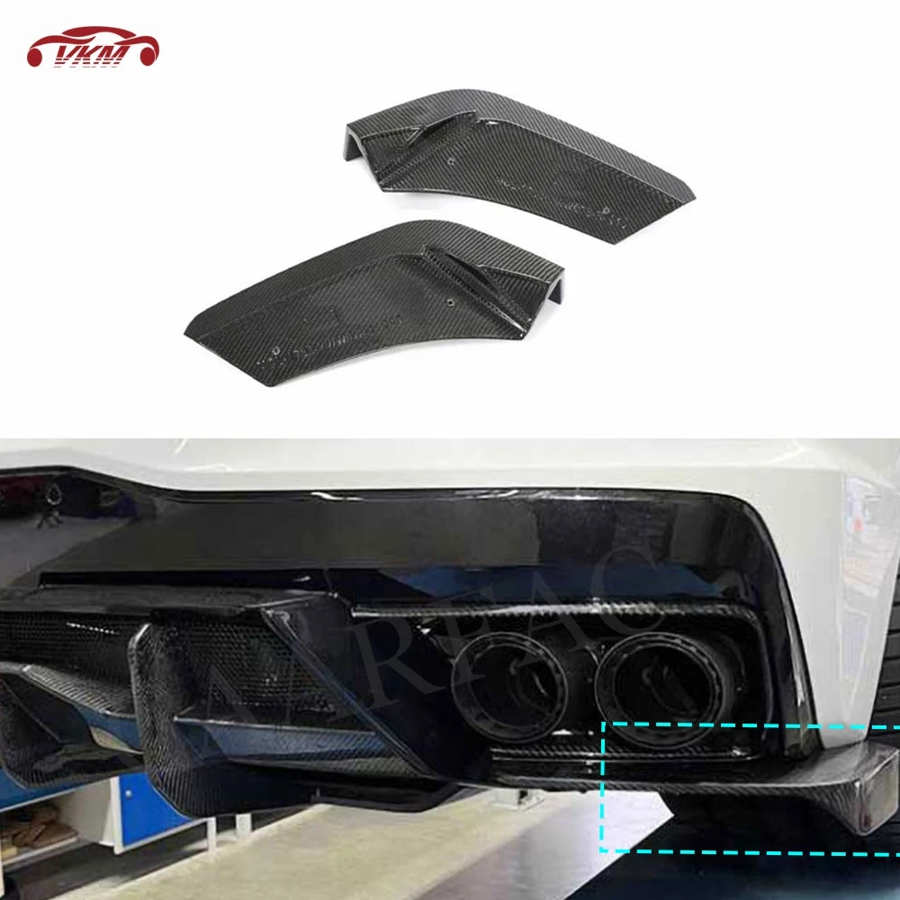 

Carbon Fiber Car Rear Anti-Scratch Winglets Side Winglet for Chevrolet Corvette C8 2020-2021 Rear Bumper Splitters Fins FRP