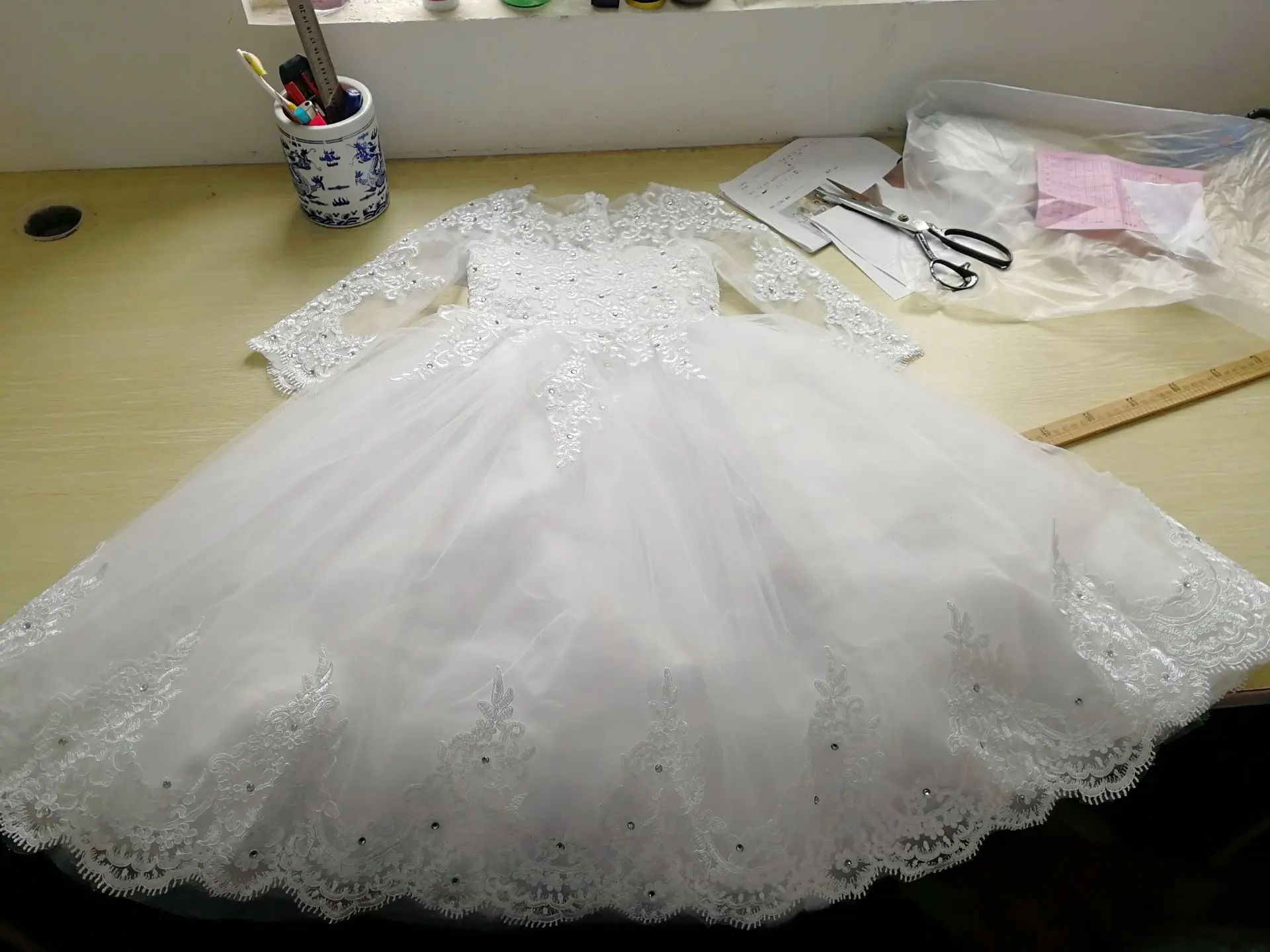 Pequena princesa branco flor menina vestidos para casamento tule renda inchado clássico para festa de aniversário à noite vestidos de baile de baile