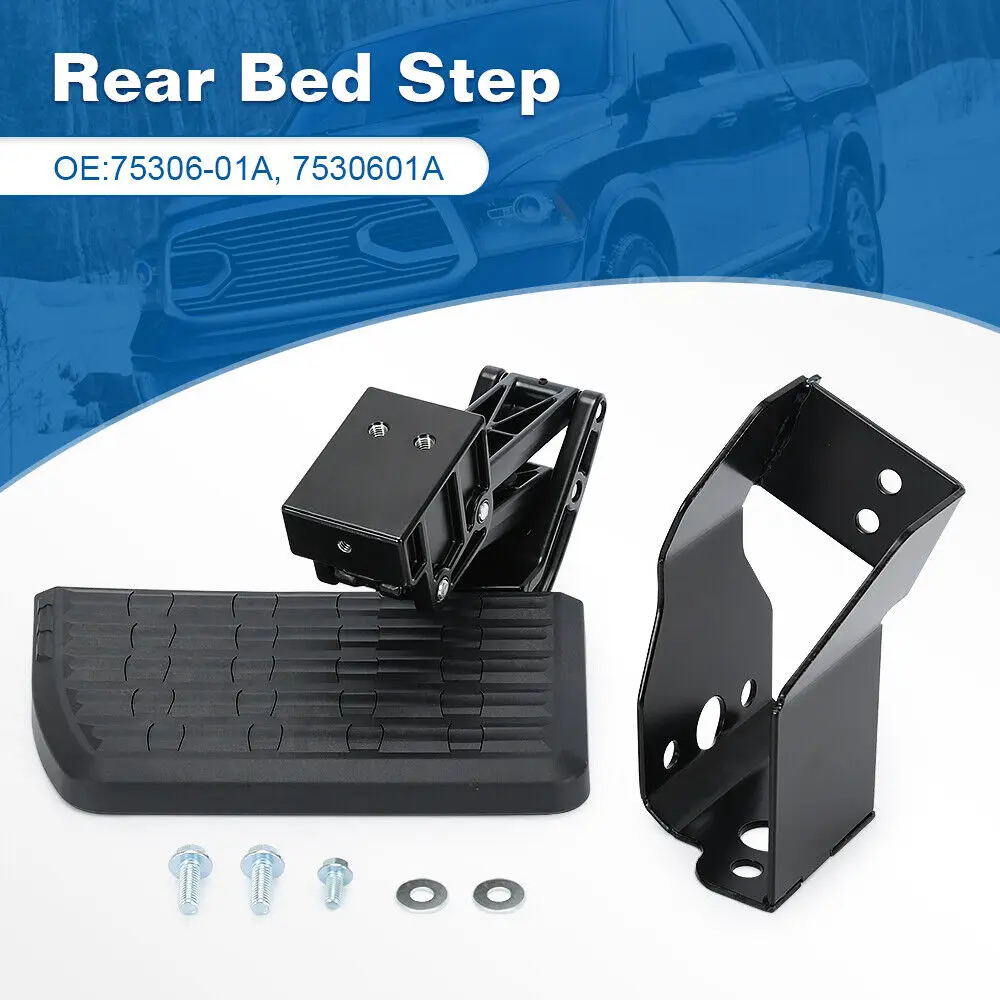 75306-01A Retractable Bumper Step For 2009-2022 Dodge Ram 1500 2500 3500 Bedstep 75406-01A, 7530615