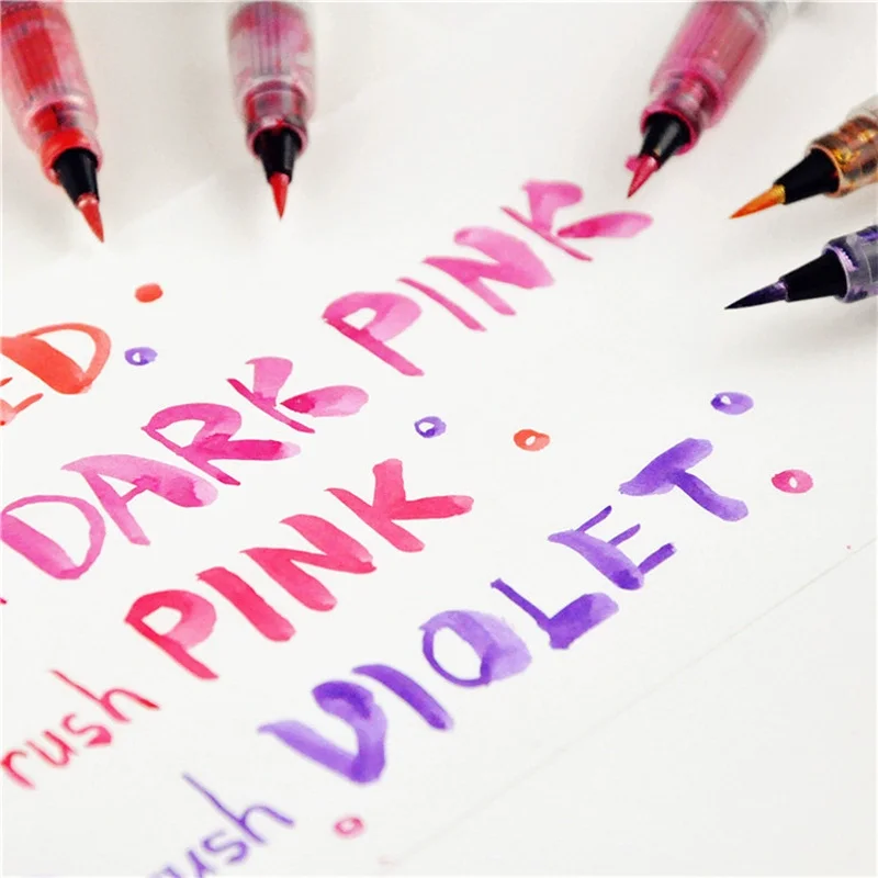 Kuretake ZIG Wink of Stella Brush II، أقلام لامعة ومتألقة، بريق ناعم للخط، صناعة البطاقات، الحرف اليدوية، فن الحروف
