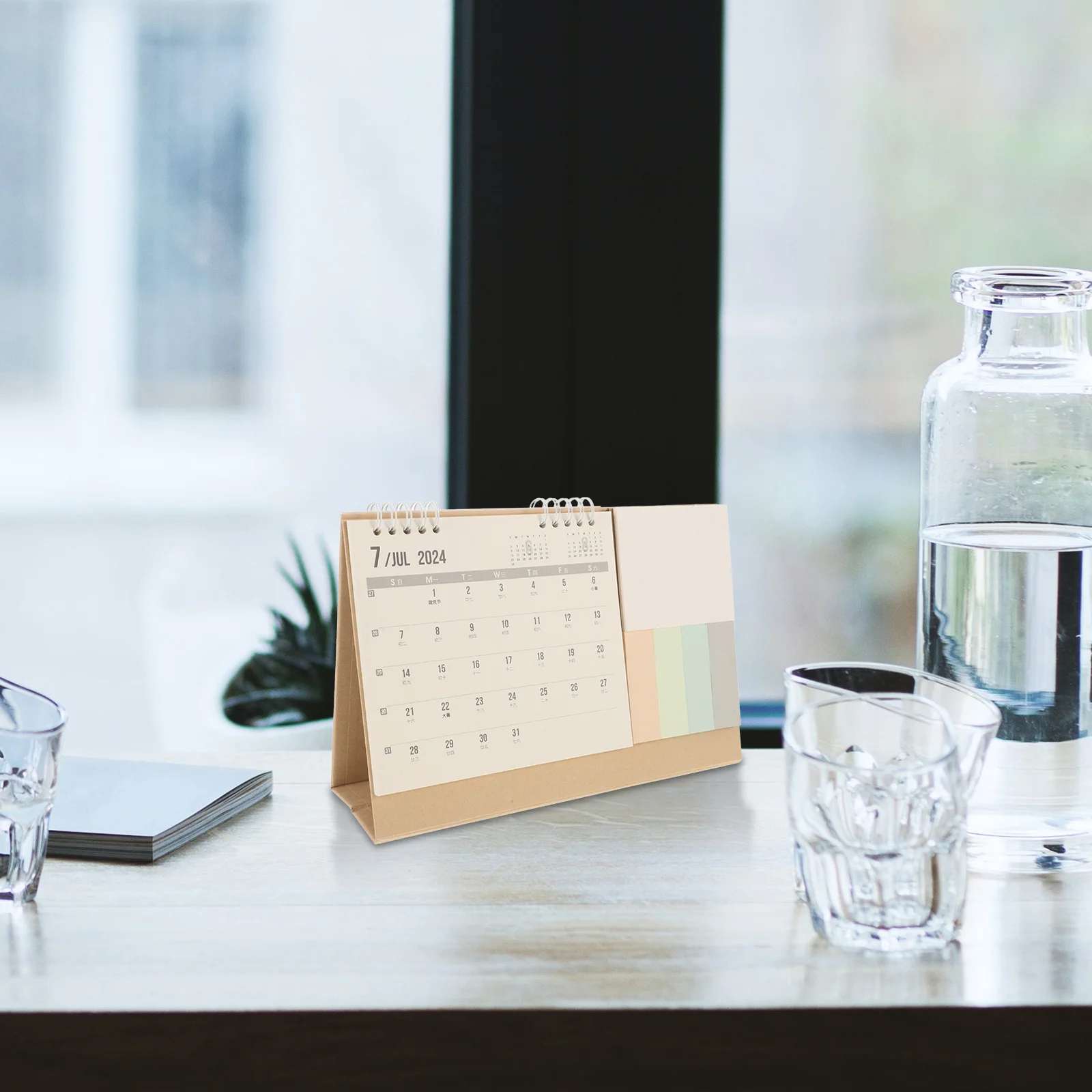 

Desk 2024-2025 Extra-Large Standing Flip Calendar For Office Home Desktop Calendar Thick Paper Sturdy Binding Printable